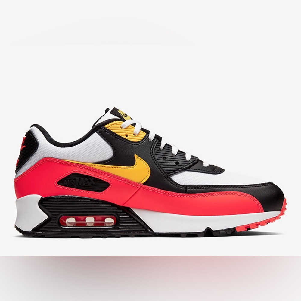 Nike Air Max 90 White / Chrome Yellow / Black / Bright Crimson